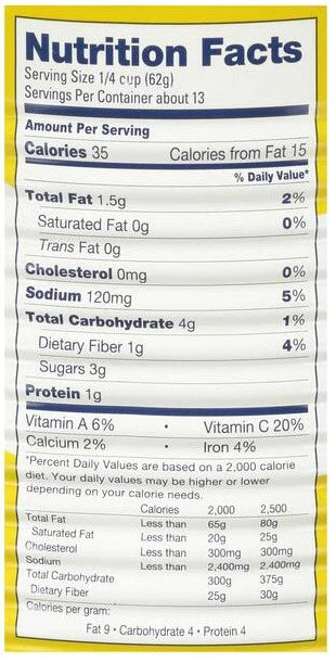 Don Pepino Pizza Sauce Nutrition Facts